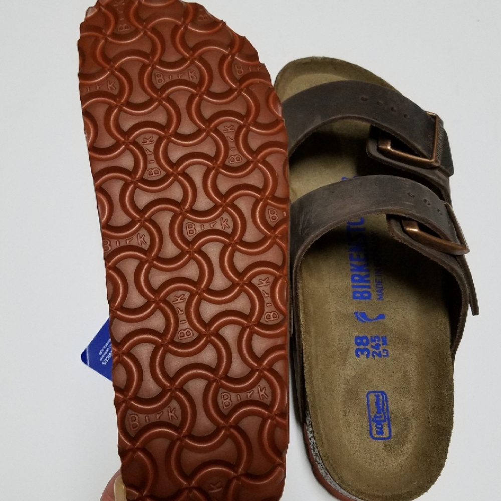 New Birkenstock Arizona Habana Soft Footbed Sandal - Picture 5 of 7